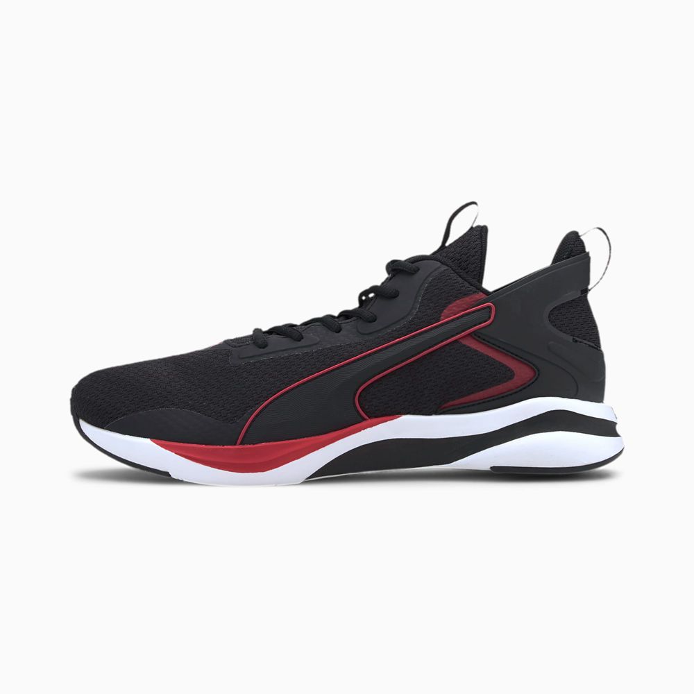 Puma SOFTRIDE Rift Tech Férfi Futócipő - Fekete/Piros ( Hungary - NRVJF8629 )